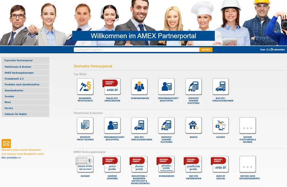 Partnerportal Amex Frontend