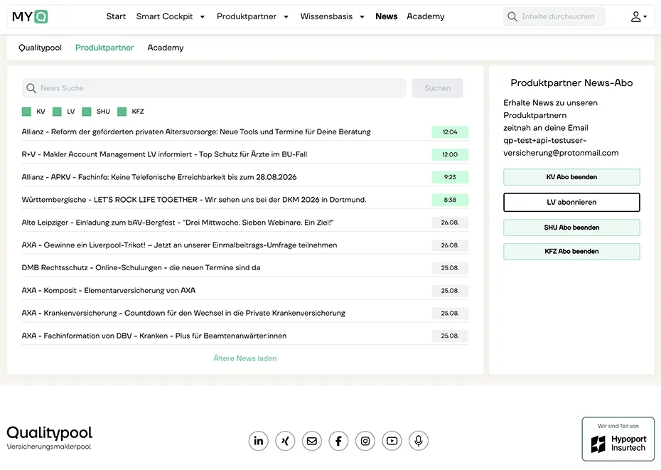 Partnerportal Myq Frontend