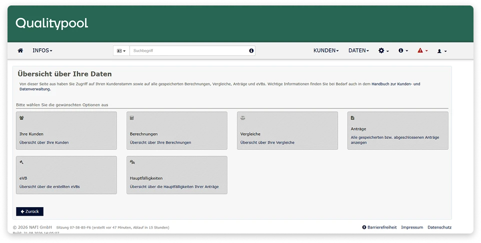 Vergleichsrechner Thinksurance Frontend